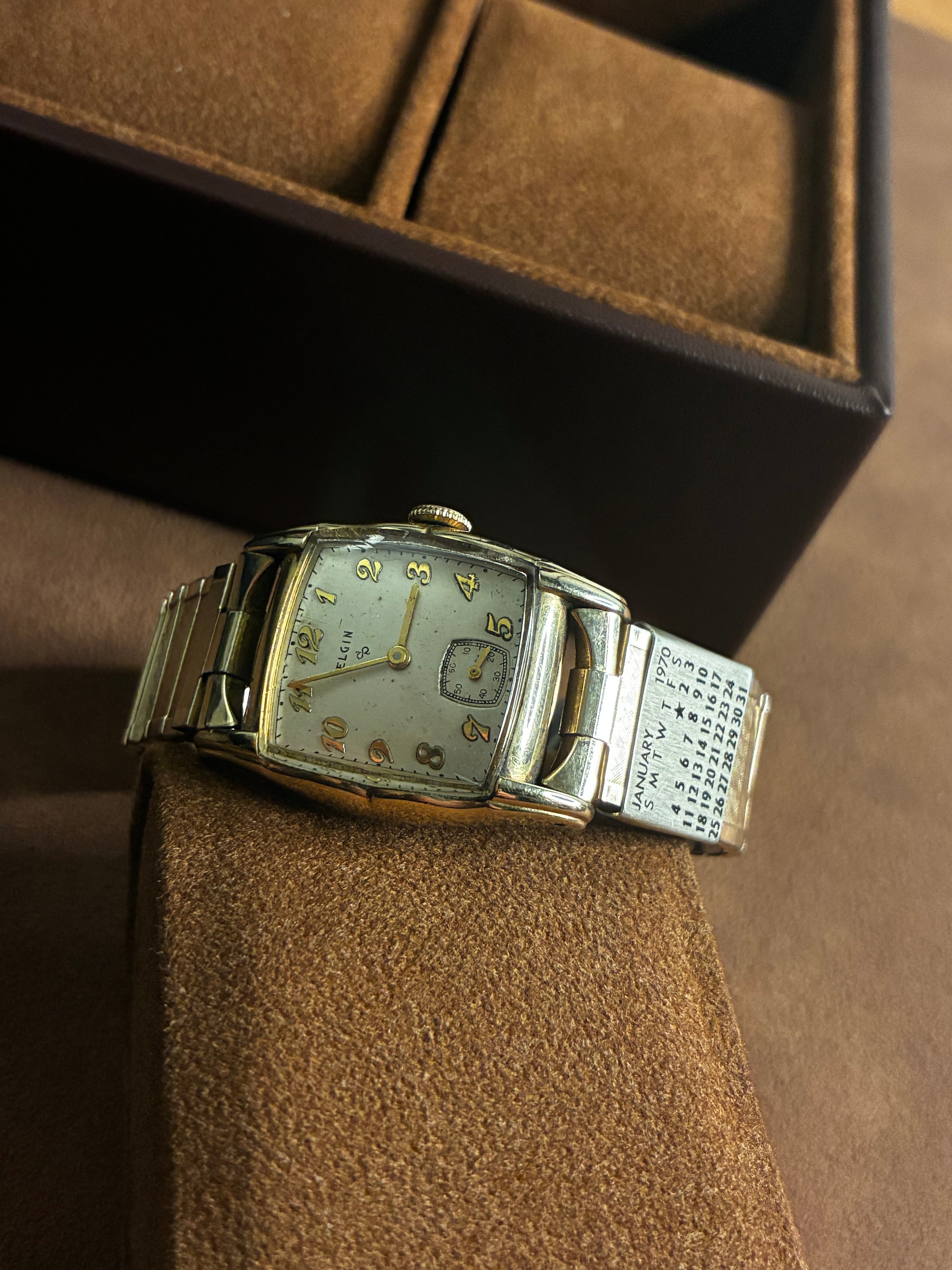 Vintage Elgin Tonneau Watch | Gold Filled Manual Wind with Sub Seconds Dial