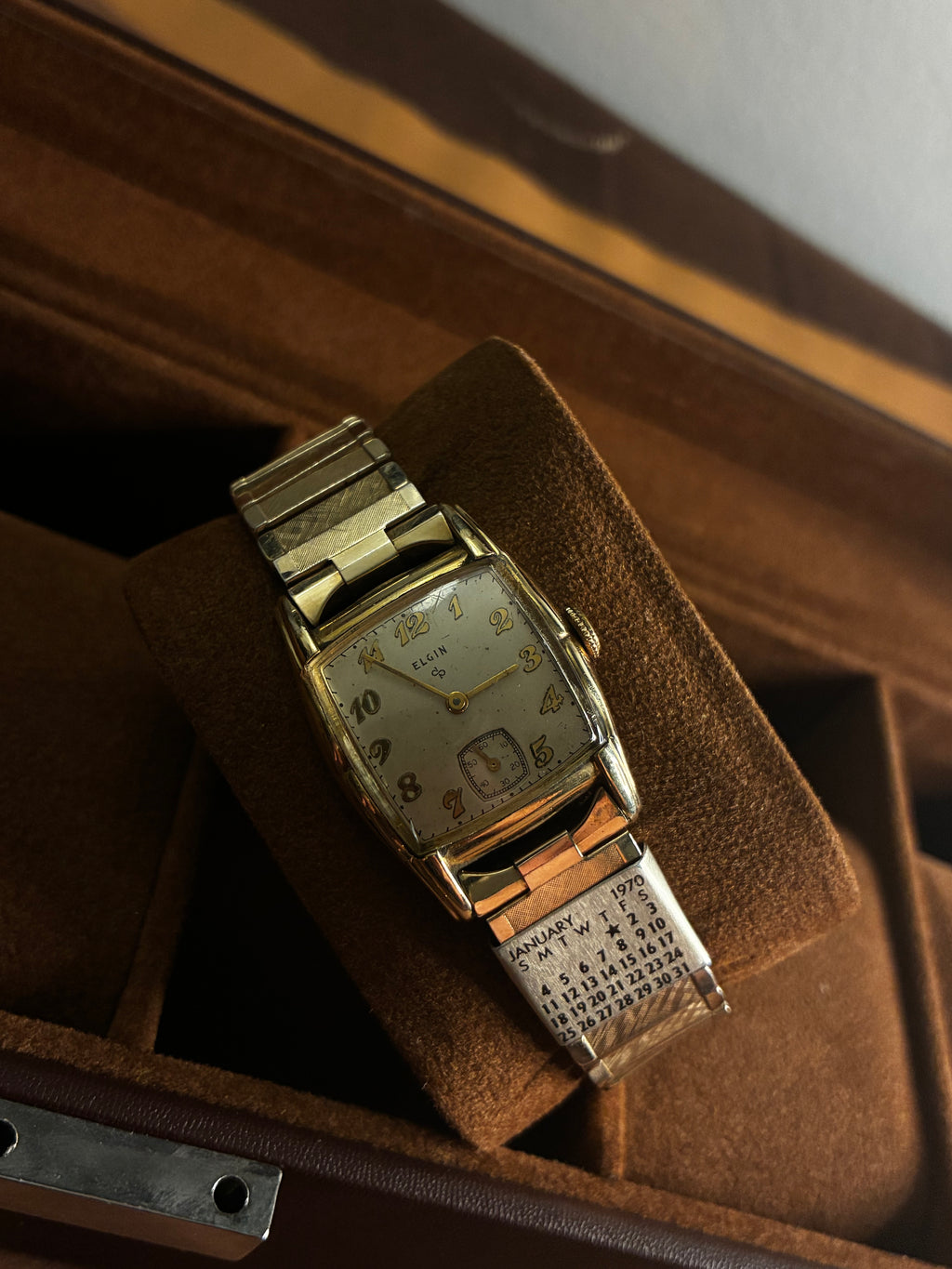 Vintage Elgin Tonneau Watch | Gold Filled Manual Wind with Sub Seconds Dial