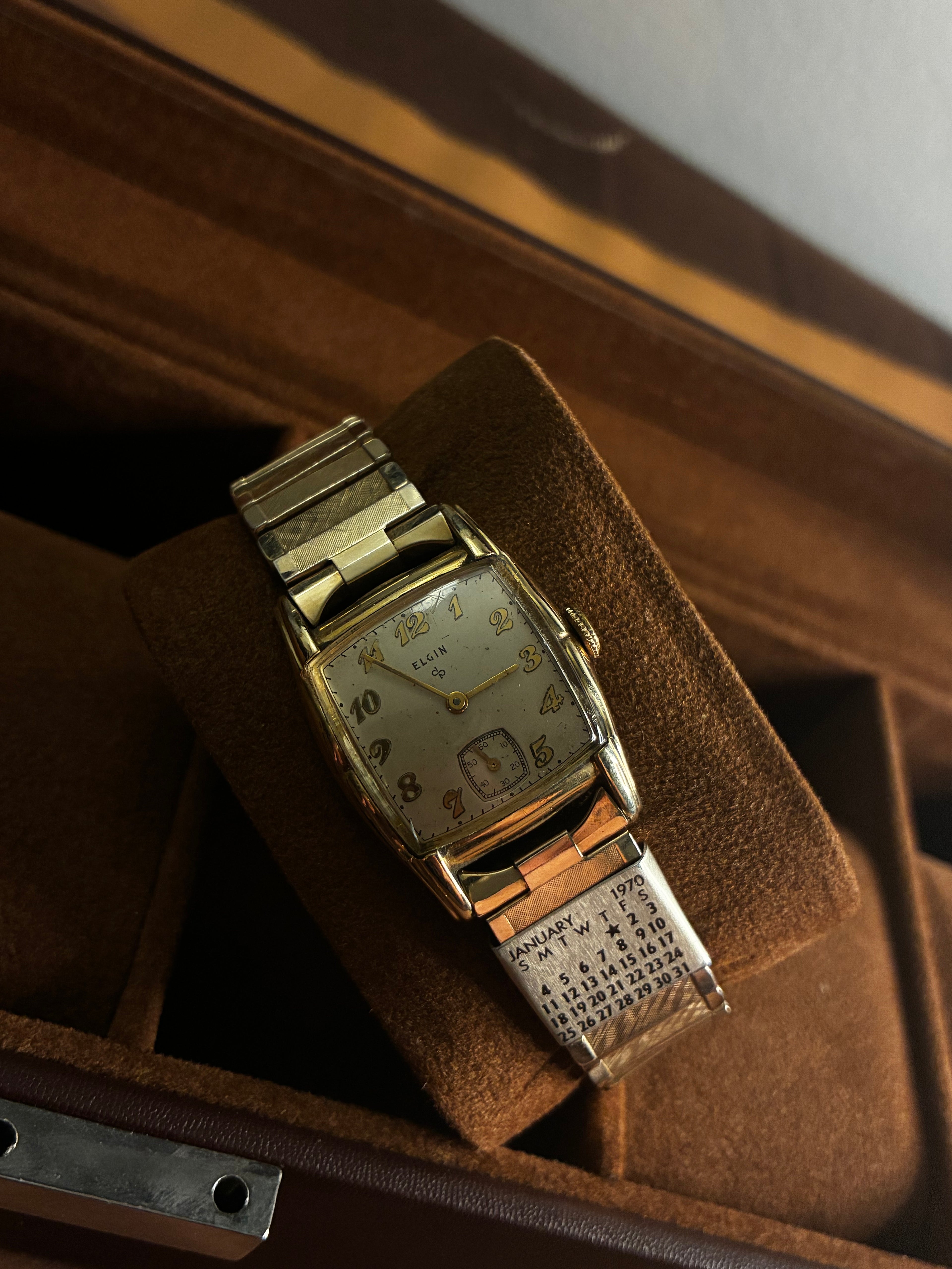 Vintage Elgin Tonneau Watch | Gold Filled Manual Wind with Sub Seconds Dial