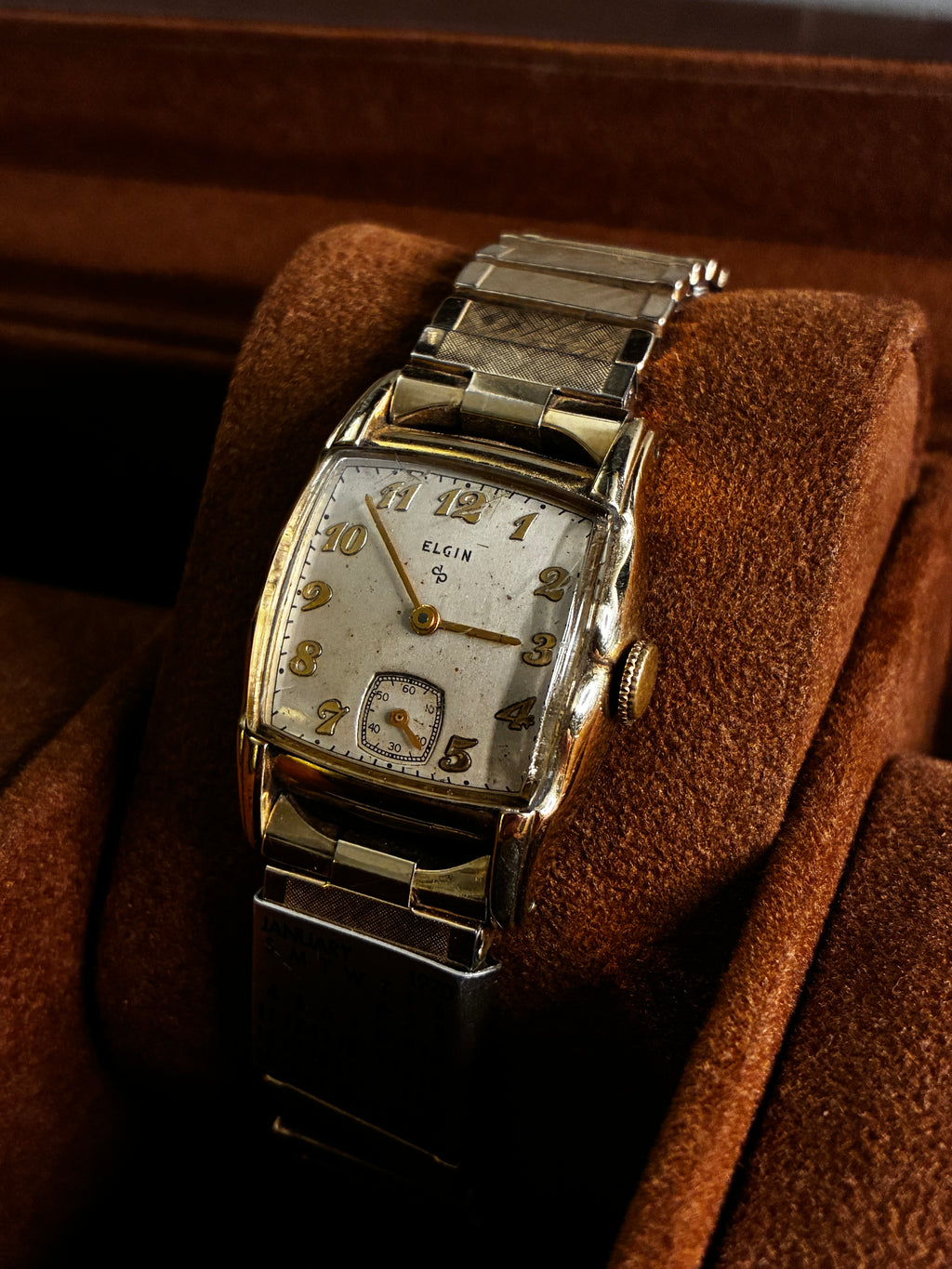 Vintage Elgin Tonneau Watch | Gold Filled Manual Wind with Sub Seconds Dial
