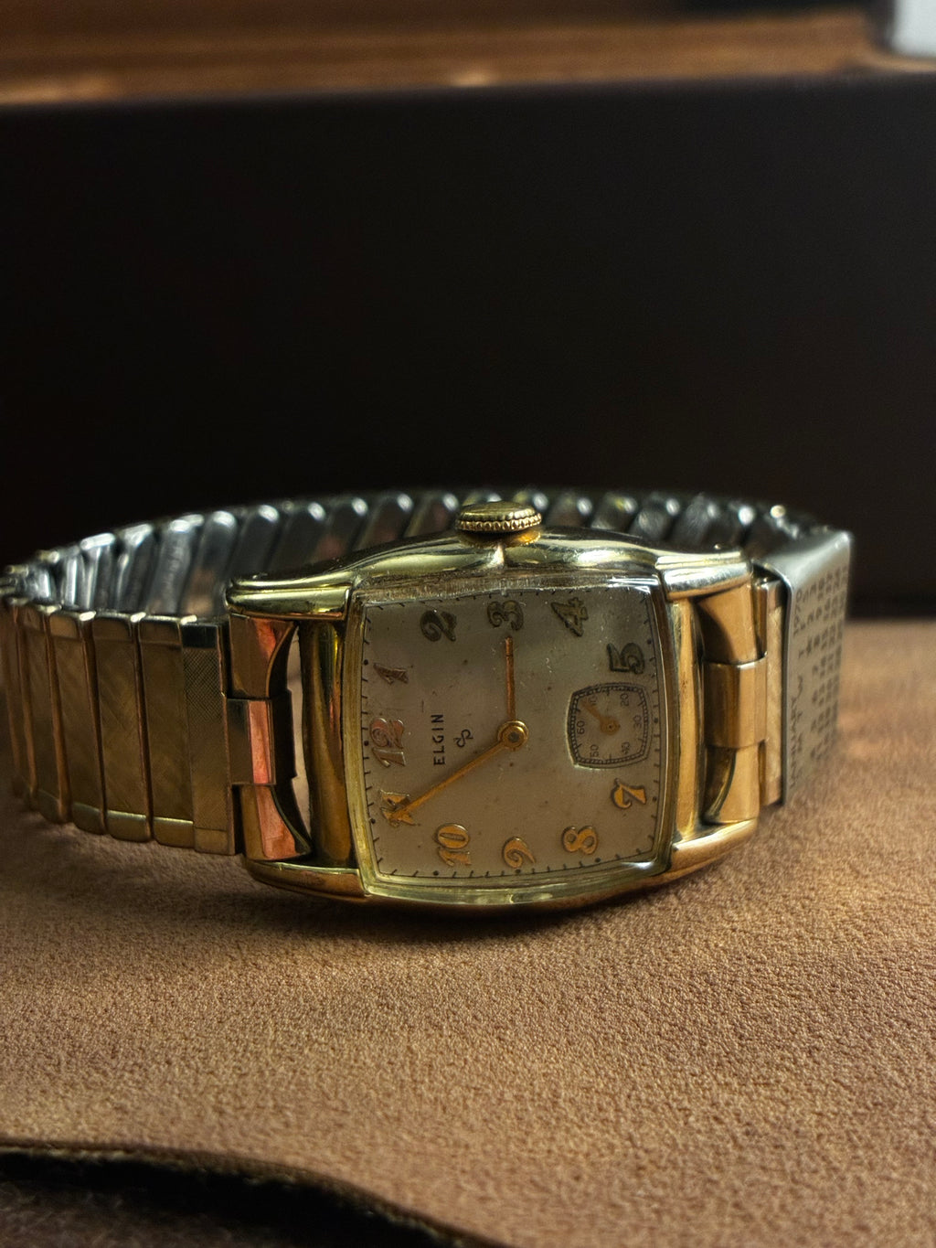 Vintage Elgin Tonneau Watch | Gold Filled Manual Wind with Sub Seconds Dial