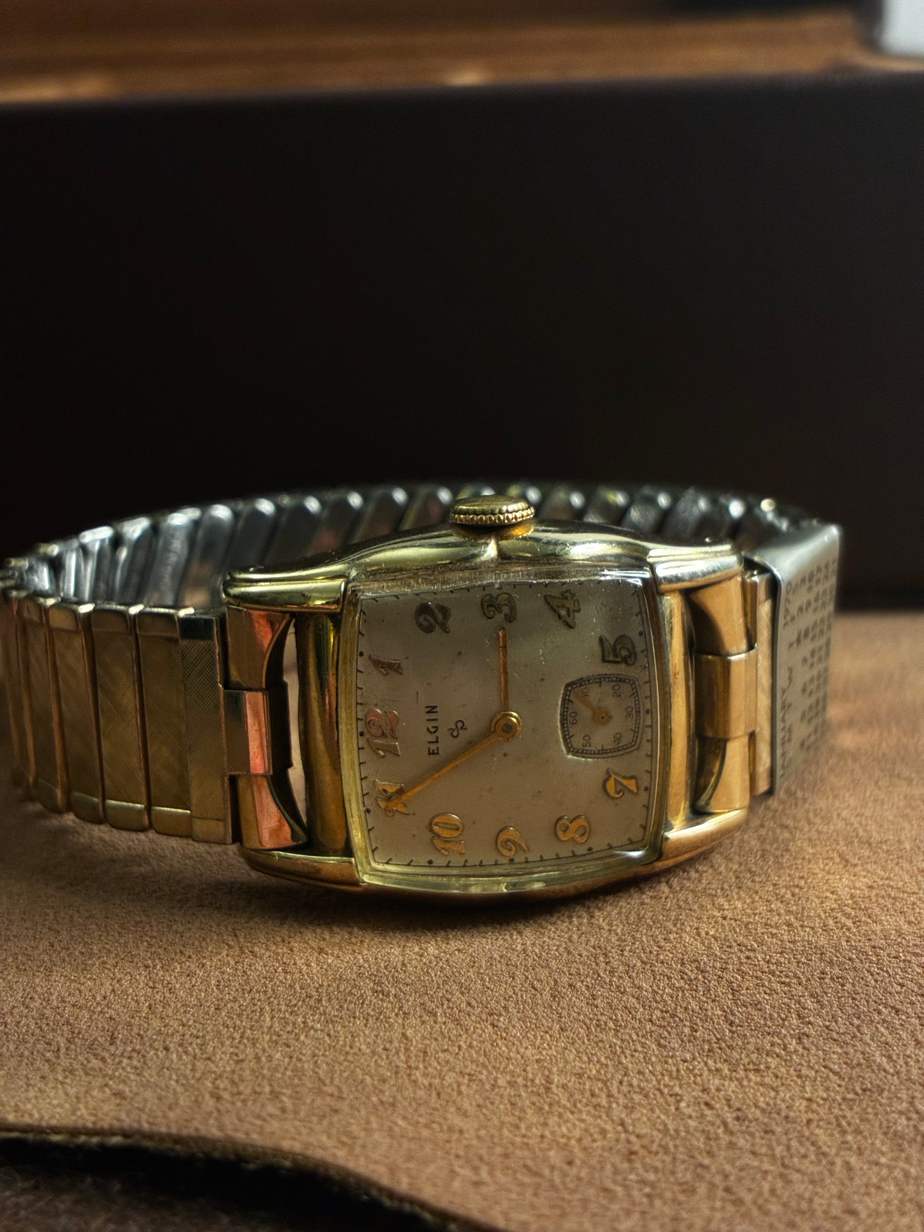 Vintage Elgin Tonneau Watch | Gold Filled Manual Wind with Sub Seconds Dial