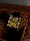 Vintage Zodiac Tank Watch Rectangular Gold Filled Manual Wind Mens Dress 28mm