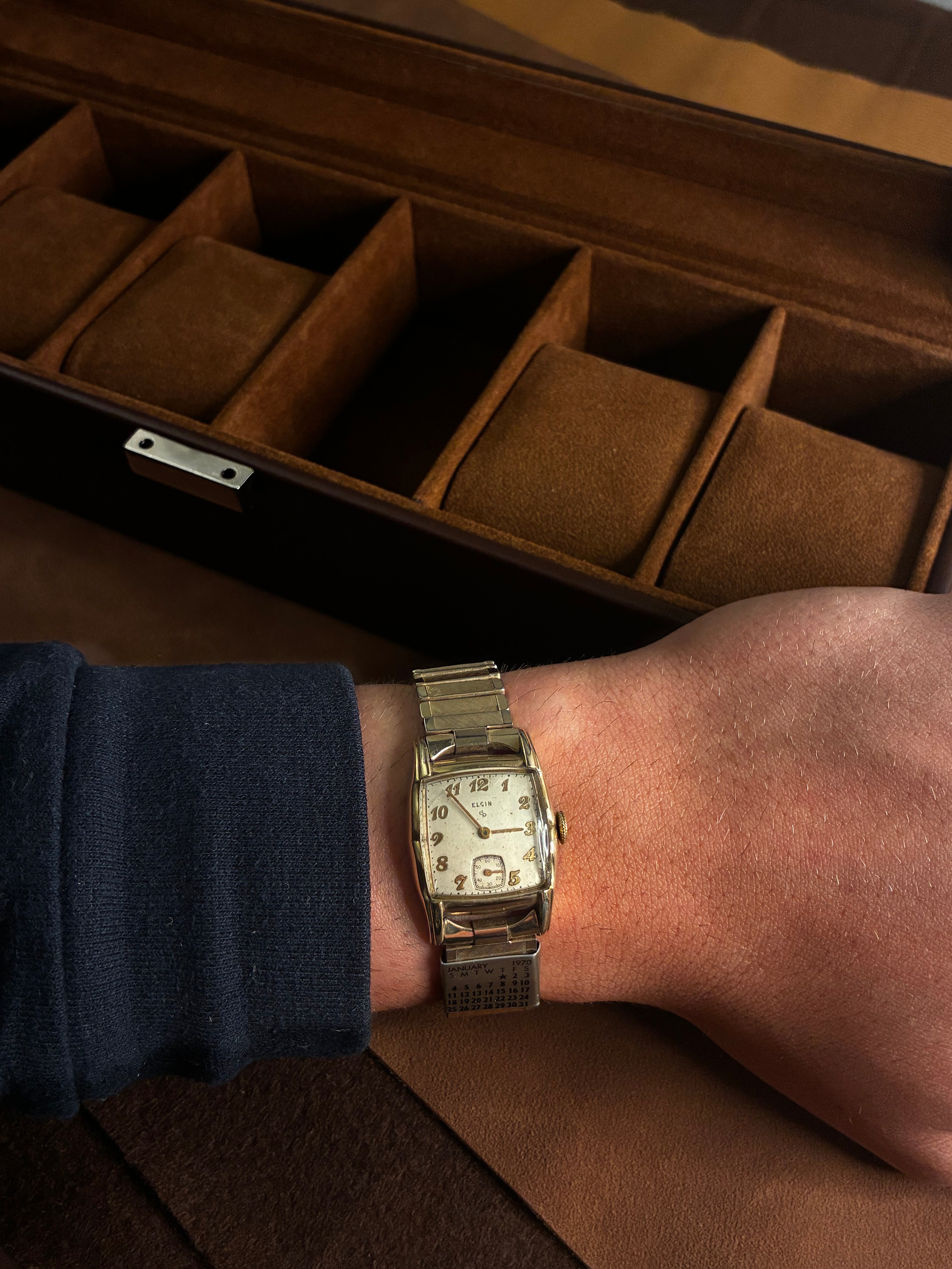 Vintage Elgin Tonneau Watch | Gold Filled Manual Wind with Sub Seconds Dial