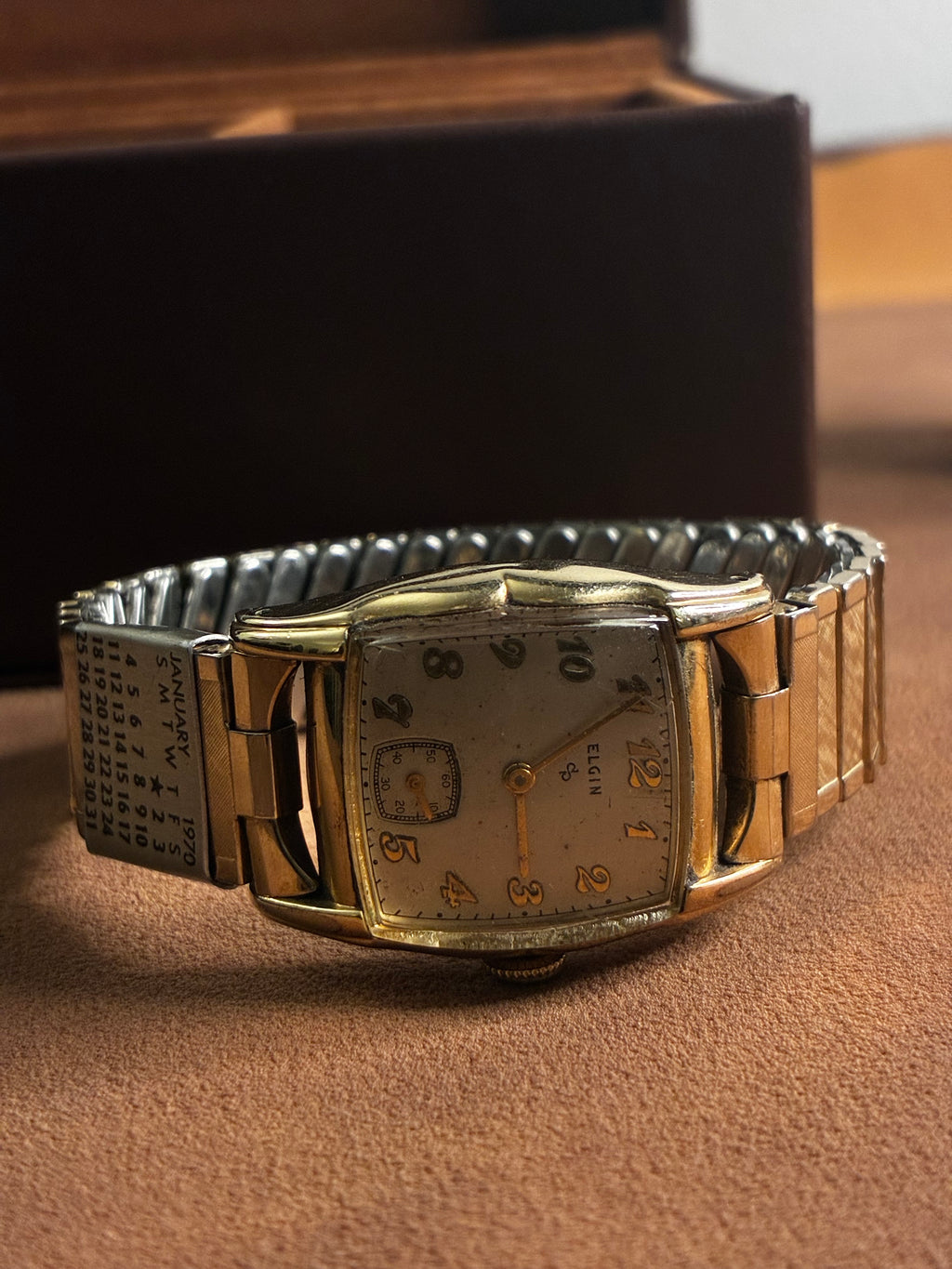 Vintage Elgin Tonneau Watch | Gold Filled Manual Wind with Sub Seconds Dial