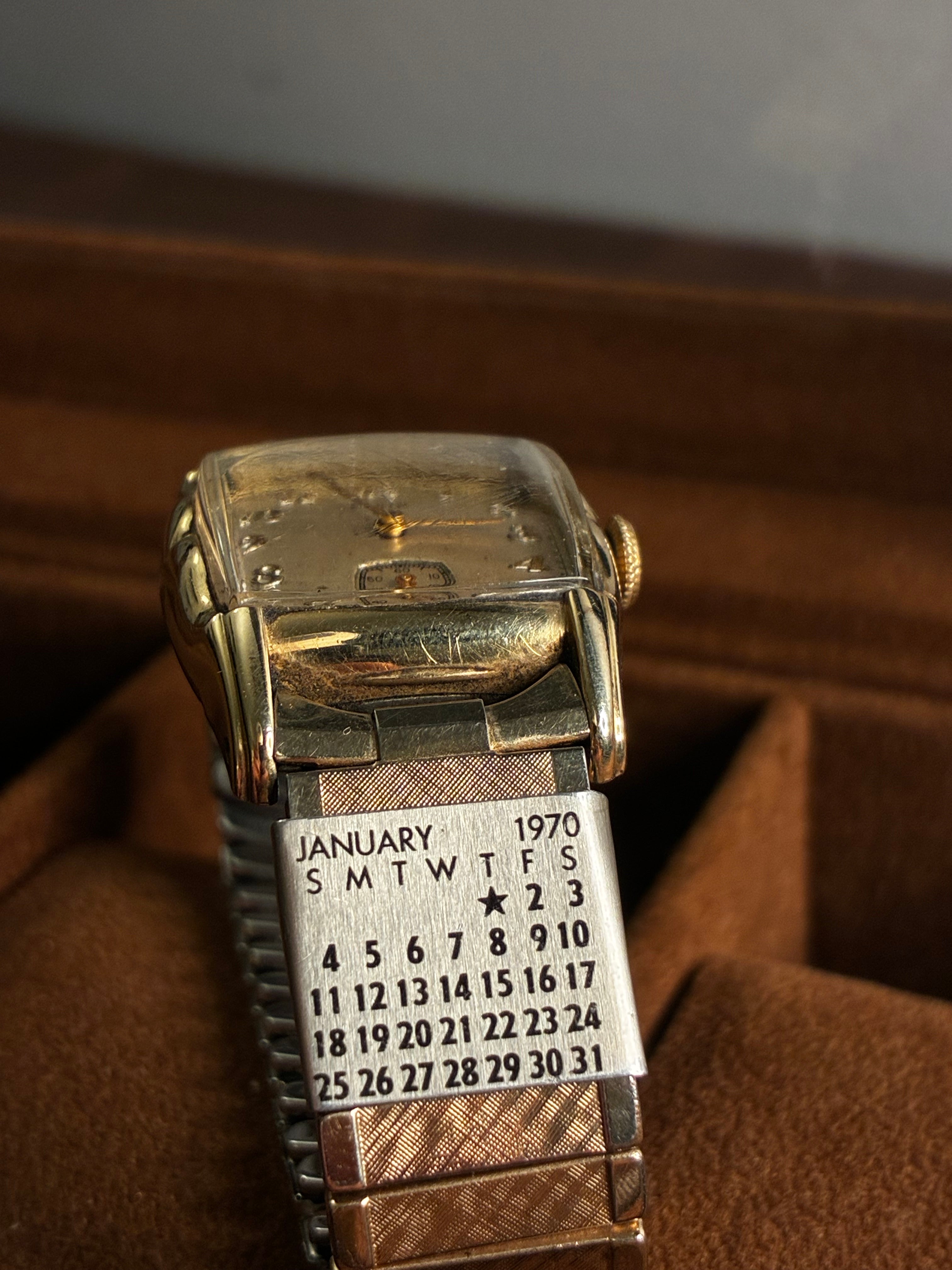 Vintage Elgin Tonneau Watch | Gold Filled Manual Wind with Sub Seconds Dial