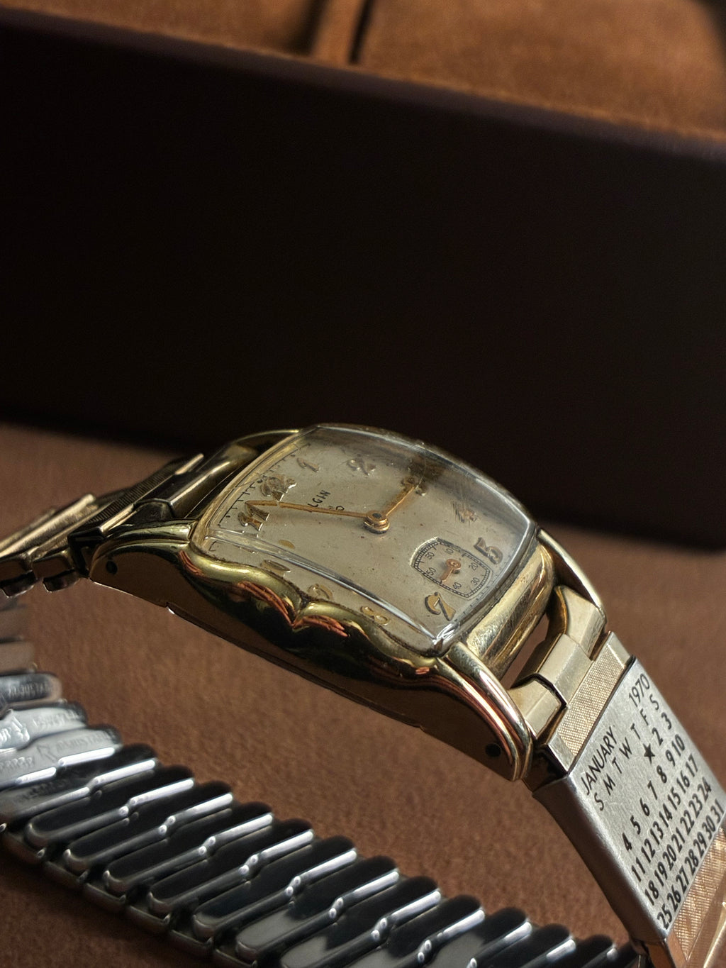 Vintage Elgin Tonneau Watch | Gold Filled Manual Wind with Sub Seconds Dial